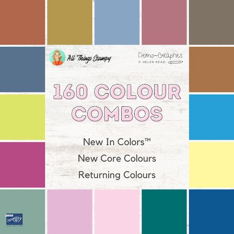 Stampin Up Color Refresh Colour combinations 2023 Colours That Go Together, Colour Combos, Card Techniques, Stamping Up Cards, Colour Combinations, Card Sketches, Card Inspiration, Get Excited, Soft And Gentle