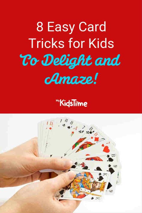 Card Tricks for Kids - Mykidstime Card Tricks Step By Step, Simple Card Tricks, Card Tricks For Kids, Easy Magic Card Tricks, Card Tricks For Beginners, Easy Card Tricks, Cool Card Tricks, Magic Tricks For Kids, Magic Card Tricks