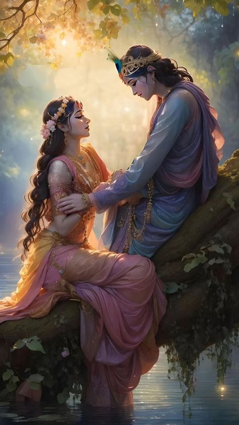 Unique Radha Krishna Images, Radhe Krishna Wallpapers, Lord Krishna Hd Wallpaper, Peace Illustration, Hinduism Art, Goddess Artwork, Lord Krishna Wallpapers, Krishna Radha Painting, Radha Krishna Images