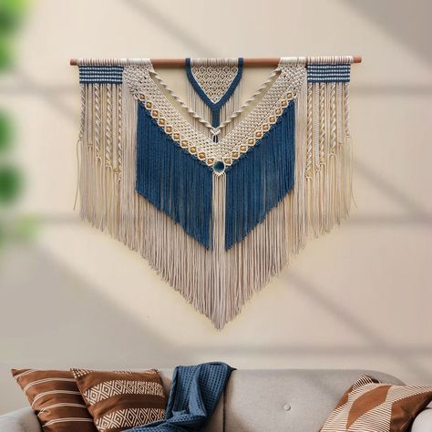 Multicolor Macrame, Macrame Wall Hanging Ideas, Macrame Feather Wall Hanging, Simpul Makrame, Macrame Mirror, Yarn Wall Art, Macrame Knots Pattern, Macrame Wall Hanging Diy, Macrame Wall Hanging Patterns