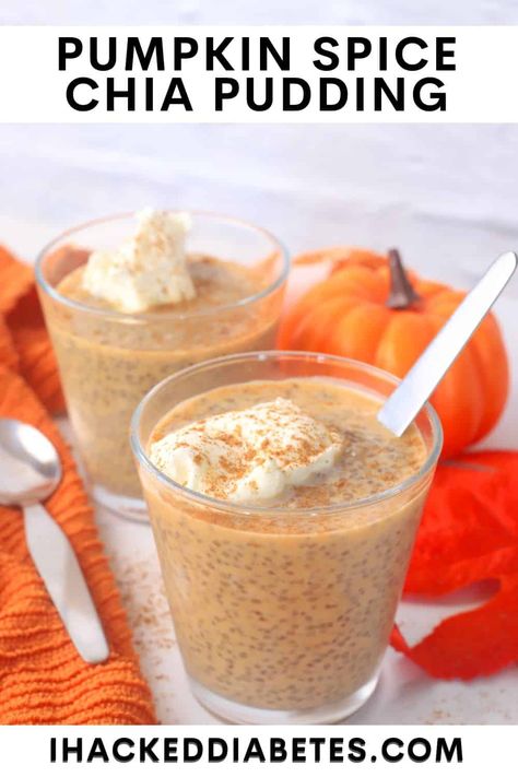 Pumpkin Chia Pudding Pumpkin Smoothie Recipe, Pumpkin Chia Pudding, Chia Pudding Recipe, Pumpkin Spice Cheesecake, Pudding Flavors, Dairy Free Treats, Keto Baking, Sugar Free Recipes Desserts, Sugar Free Maple Syrup