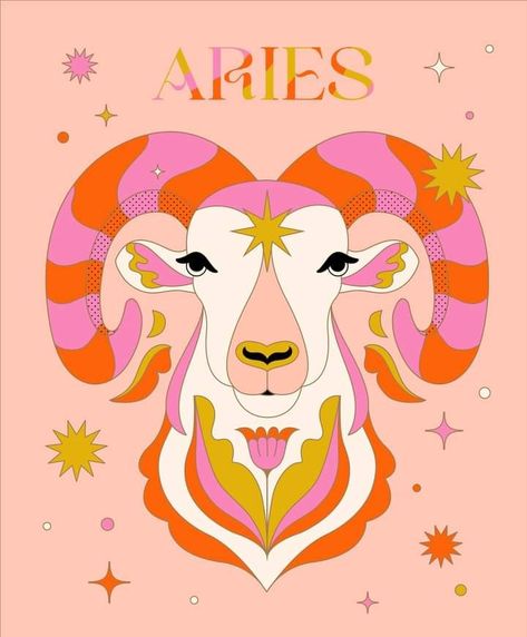 Zodiac Art Illustrations, Aries Illustration, Almost My Birthday, Zodiac Illustration, Illustrator Tips, Horoscope Art, Zodiac Sign Designs, Aries Art, Aries Season