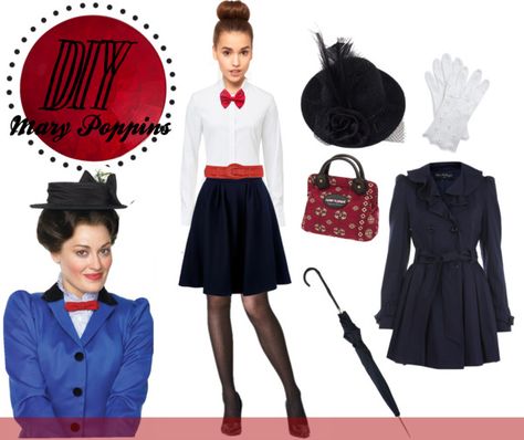 "Mary Poppins DIy Costume" by contrary-to-ordinary ❤ liked on Polyvore Easy Mary Poppins Costume, Marry Poppins Halloween Costume, Disfraz Mary Poppins, Theater Costumes Diy, Halloween Costumes Mary Poppins, Classy Costumes, Mary Poppins Halloween, Mary Poppins Halloween Costume, Casino Costumes