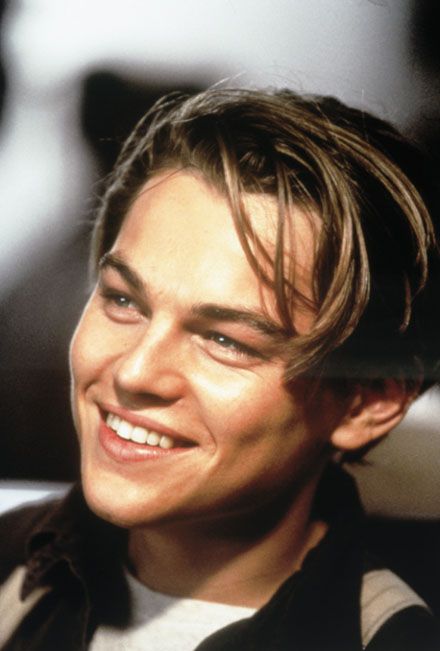 the romantic Leonardo Dicaprio, Titanic, Hair