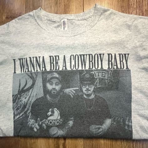 koe wetzel and HARDY Gray Short Sleeve Tee Koe Wetzel, Baby Cowboy, Grey Tee, Grey Shorts, Tee Shop, Short Sleeve Tee, Cowboy, Shop My, Grey