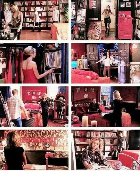 Peyton Sawyer + Red Peyton Sawyer Bedroom Aesthetic, Peyton Sawyer Room Aesthetic, One Tree Hill Bedroom, Peyton Sawyer Bedroom, Peyton Sawyer Room, Peyton Sawyer Aesthetic, Sawyer Aesthetic, Bachelorette Apartment, Red Inspiration