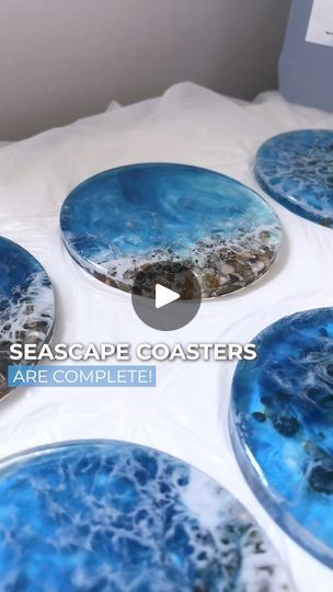 53K views · 1.4K reactions | 🌊✨ DIY Ocean-Inspired Resin Coasters Tutorial! | In this video, our talented artisan @anastasia_kate_art takes you through a step-by-step tutorial on creating stunning ocean-themed coasters using 1:1... | By Craft Resin | Facebook Resin Art Coasters Diy, Resin Art Coasters, Coaster Resin, Coasters Diy, Epoxy Projects, Craft Resin, Art Coasters, Resin Coasters, Diy Coasters