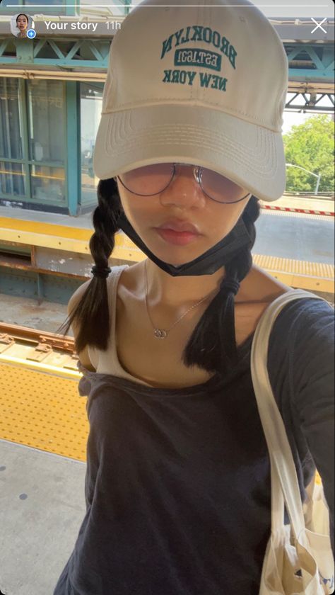 Braids Outfit, Manifestation 2024, Baseball Hat Outfit, Baseball Cap Outfit, Hat Aesthetic, Cap Outfit, Fit Ideas, Insta Stories, Outfits With Hats