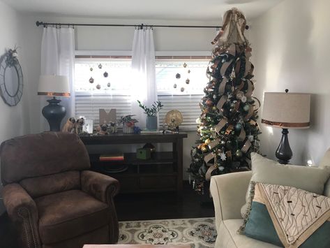 You Want a Christmas Tree in a Small Room? Here’s 7 Tips to Find the Perfect Spot Fast! — Michael Helwig Interiors Where To Put A Christmas Tree In A Small Livingroom, Small Living Room With Christmas Tree, Where To Put Christmas Tree In Small Living Room, Small Living Room Christmas Tree Layout, Living Room Layout With Christmas Tree, Christmas Tree Placement In Small Room, Where To Put The Christmas Tree, Christmas Tree For Small Living Room, Where To Put Christmas Tree Living Rooms