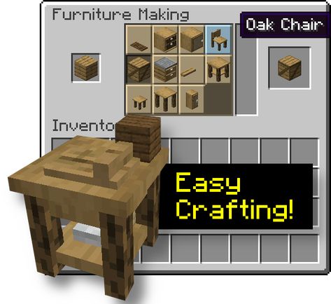 Furnish - Mods - Minecraft - CurseForge Minecraft Mods Furniture, Minecraft Mods Curseforge, Minecraft Furniture Mod, Minecraft Sofa, Minecraft Create Mod, Minecraft Mobs Mod, Iron Fence Gate, Minecraft School, Minecraft Create