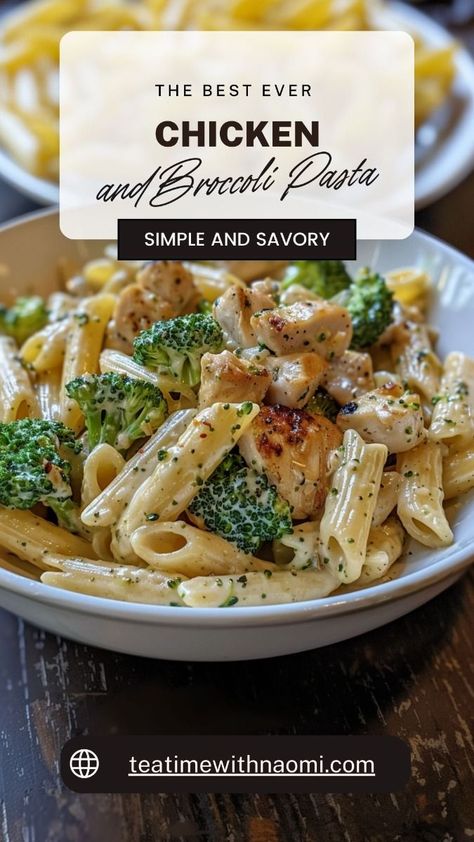 Chicken And Pasta Recipes Non Dairy, Chicken Pasta Recipes With Veggies, Healthy Chicken Broccoli Pasta Casserole, Easy Healthy Meals With Chicken, Quick Flavorful Dinners, Sports Dinner Ideas, Chicken With Pasta Recipes Healthy, What To Make With Chicken And Broccoli, Creamy Broccoli Chicken Penne