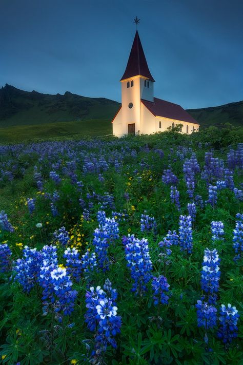 Iceland Photos, Old Country Churches, South Iceland, Church Pictures, Iceland Waterfalls, Visit Iceland, Scenic Photography, Old Churches, Country Church