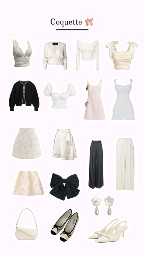 Coquette style Wardrobe Coquette, Color Outfits, Wardrobe Capsule, Coquette Style, Capsule Wardrobe, Girl Fashion, Style Inspiration, Wardrobe