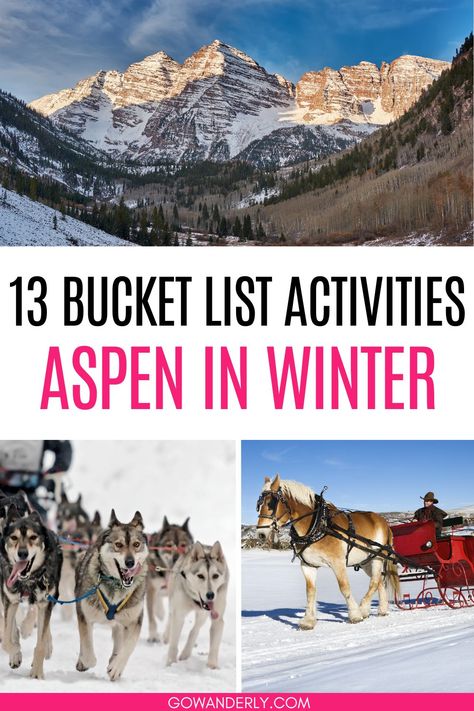 Discover top winter activities for an unforgettable Aspen vacation. What To Do In Aspen Colorado, Aspen Colorado Aesthetic, Aspen Colorado Winter, Aspen Skiing, Aspen Trip, Aspen Winter, Colorado Aesthetic, Colorado Travel Guide, Christmas Things To Do