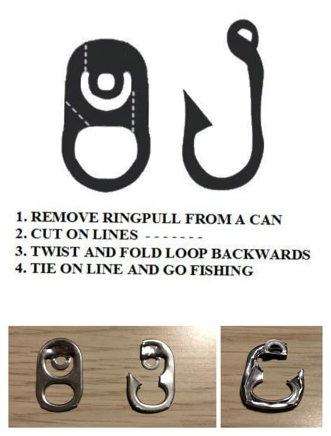 You need:
- A tab of a can Can Tab Fish Hook, Fish Hook Out Of Can Tab, Pop Tab Fishing Hook, Soda Tab Fish Hook, Diy Fishing Gear, Soda Tab Crafts, Fish Hook Jewelry, Pop Tab Crafts, How To Make Fish