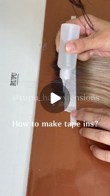 Hair Factory | Vlight | Genius Weft | Invisible Tapes on Instagram: "How to make tape ins? . . . #tapeinextensions #tapehairextensions #tapeextensions #hairtutorials #hairtutorialvideo #lasvegashairstylist #maneaddicts #redkinshadeseq #thebtcteam #saloncentric #salonbusiness #foilyage #brunettebalayage #brunettehair #showmethebalayage #hairreels #haireducation" How To Reuse Tape In Hair Extensions, How To Make Tape In Hair Extensions, Hair Styles With Tape In Hair Extensions, Invisible Tape In Hair Extensions, Tape Ins On Short Hair, Tape In Extensions Placement Guide, Tape In Hair Extensions Placement, Diy Tape In Hair Extensions, Free Hairstyles