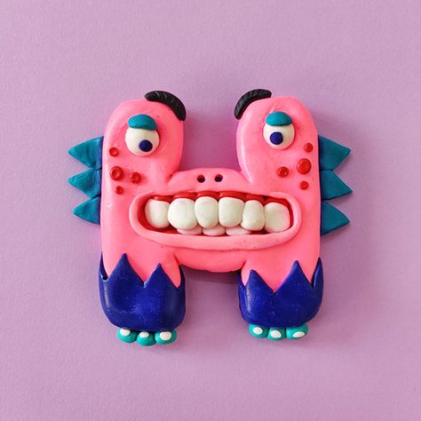 CLAY TIME on Behance Painting Polymer Clay, Plasticine Art, Grit Grace, Plasticine Clay, Type Faces, Graphic Design Illustration Art, Design Illustration Art, Grit And Grace, Graphic Trends