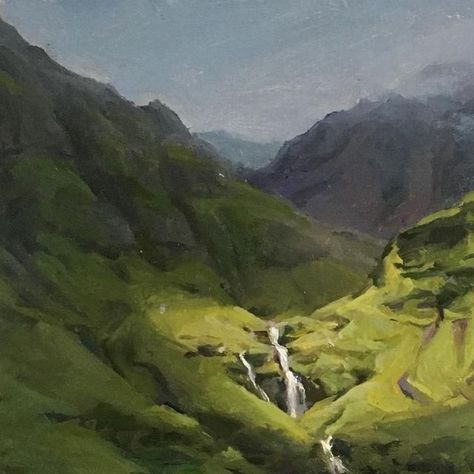 Kyle Ma（馬康喆） on Instagram: "Some of you asked me the post a better image of the Scotland painting. So here it is. #art #painting #landscape #glencoe #realism" Scotland Painting, Background References, Art Painting Landscape, Scotland Landscape, Glen Coe, French Girls, Image Fun, Painting Landscape, Art Paint