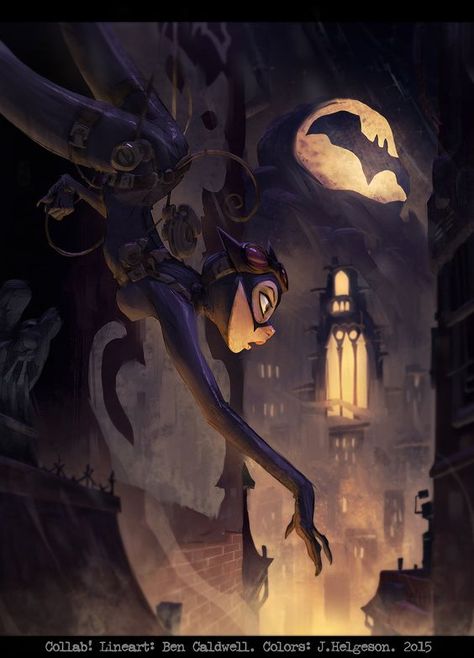 A theft in the night- Catwoman Johannes Helgeson, Art Geek, Catwoman Cosplay, Bob Kane, Adam West, Gotham Girls, Univers Dc, Batman And Catwoman, Arte Dc Comics