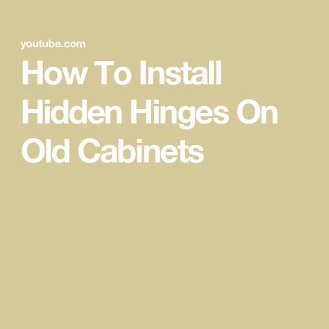 How To Install Hidden Hinges On Old Cabinets Hidden Hinges Cabinets, 1970s Kitchen Remodel, Kitchen Cabinets Hinges, Hidden Cabinet, Inset Cabinets, Hidden Hinges, Hinges For Cabinets, Cabinet Hinges, Old Cabinets