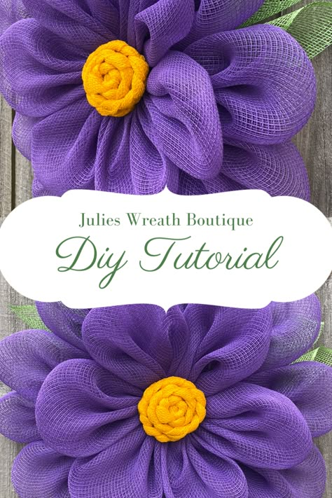 Spring Wreath Dollar Tree, Julies Wreaths, Zinnia Wreath, Dollar Tree Wreath, Decorative Mesh Wreaths, Frame Tutorial, Deco Mesh Crafts, Making Mesh Wreaths, Burlap Wreath Tutorial