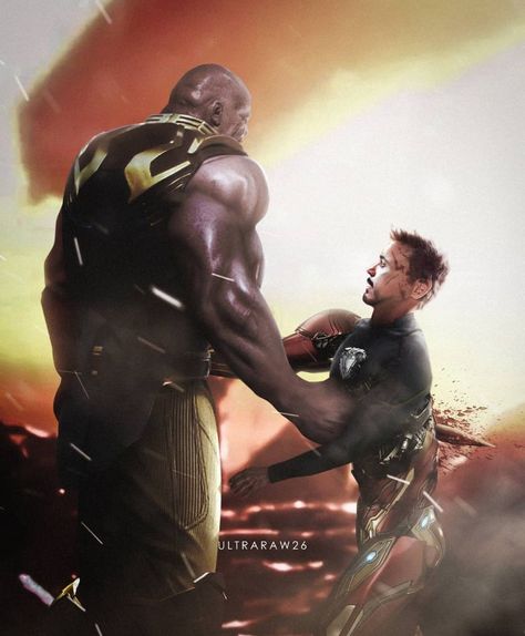 Iron Man Vs. Thanos Tony Stark Comic, Dc Comics Artwork, Chadwick Boseman, Mark Ruffalo, Marvel Actors, Man Vs, Comic Movies, Robert Downey, Book Memes