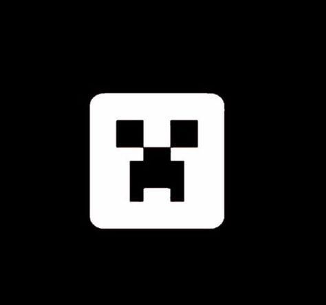 Minecraft Icon, Black Icon, Minecraft 1, Minecraft, Black And White, White, Black