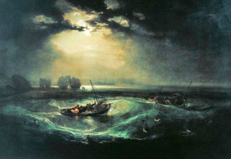 Fishermen At Sea, Art Mini Toile, Turner Painting, J.m.w. Turner, Istoria Artei, Joseph Mallord William Turner, William Turner, National Gallery Of Art, A4 Poster