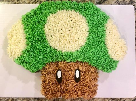 Hi Sugar By Alison on Instagram: “1-up Mushroom cupcake pull apart cake for a first birthday celebration! #mario #cupcakecake #cake #cakedecorating #firstbirthday #hisugar” Mushroom Pull Apart Cupcakes, Mario Pull Apart Cupcake Cake, Mario Pull Apart Cupcakes, Cupcake Pull Apart Cake, Cupcake Pull Apart, Mushroom Cupcakes, Pull Apart Cupcake, Pie Ideas, Mushroom Cake