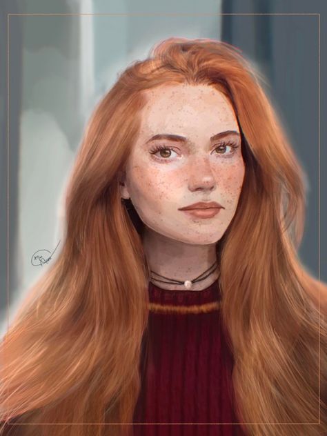 Ginny Weasley Fan Art, Fem Harry Potter, Aesthetic Characters, Fem Harry, Harry Potter Ginny Weasley, Harry Potter Ginny, Harry And Ginny, Harry Potter Stories, Harry Potter Artwork