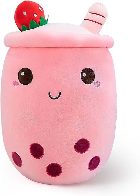 Ditucu Cute Boba Tea Plush Stuffed Bubble Tea Plushie Cartoon Soft Strawberry Milk Tea Cup Pillow Home Hugging Gift for Kids Pink 9.4 inch Strawberry Milk Tea, Cute Boba Tea, Cute Boba, Hug Gifts, Hug Pillow, Preppy Room Decor, Kawaii Plush, Kawaii Plushies, Strawberry Milk