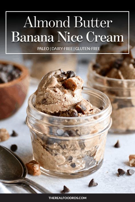 Bariatric Dessert Recipes, Bariatric Desserts, Real Food Dietitians, Nice Cream Recipe, Banana Nice Cream, Cookie Dough Ice Cream, Food Ingredients, Frozen Treat, Free Living