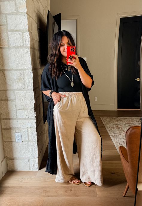 Rosvigor Wide Leg Pants for Women … curated on LTK Plus Size Flowy Pants, Plus Wide Leg Pants Outfit, Wide Leg Plus Size Outfit, Red Linen Pants Outfit, Wide Leg Pants Curvy, Summer Errands Outfit, Better With Chardonnay, Plus Size Linen Pants Outfit, Wide Leg Pants Outfit Plus Size