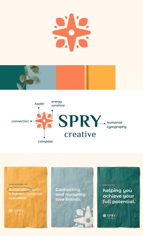 Spry Creative is a branding agency that helps ambitious professionals in the health and wellness industries who are driven by helping people achieve their full potential in life, aspiring to impact this world positively. Their process is focused on making people feel supported, safe, assured, and accomplished. They understand the pains and challenges of the people they serve; this is why they trust them as a guide. Branding Mood Board Inspiration, Identity Design Inspiration, Publicidad Creativa, Luxury Logo Design, Education Logo, Visual Identity Design, Minimal Logo Design, Branding Mood Board, Sports Graphic Design