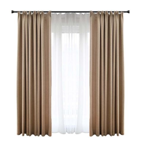 Solid Coffee Blackout Curtain Modern Simple Curtain Living Room Bedroom Fabric(One Panel) Studio In Casa, Curtain Colors, Rideaux Boho, Curtains Style, Curtain Living Room, Bedroom Fabric, Curtains Living Room Modern, Curtain Modern, Beige Curtains