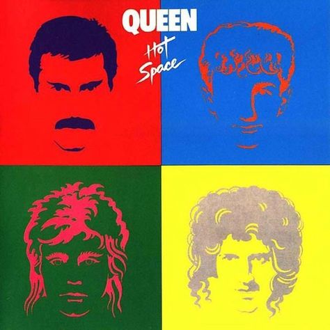 Queen's album: Hot space Queen Album Covers, Best Album Covers, Mark Mothersbaugh, Queen Albums, Minor Threat, Cool Album Covers, Ghost In The Machine, Gangsta Rap, Queen Band