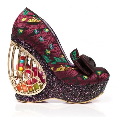 Irregular Choice Ornate Agador Fuchsia Character Heels 4408-02C - Millars Shoe Store - FREE Delivery Christmas Heels, Bird Shoes, Irregular Choice Shoes, Heels Collection, Ugly Shoes, Funky Shoes, Irregular Choice, Unique Shoes, Fabulous Shoes