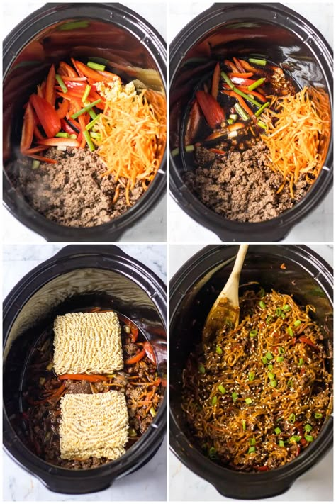 Slow Cooker Beef Ramen, Beef Ramen, Crockpot Dishes, Crockpot Cooking, Slow Cooker Meals, Crockpot Recipes Slow Cooker, Crock Pot Cooking, Slow Cooker Beef, Crock Pot Meals