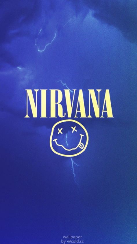 Nirvana Logo Wallpaper, Logo Nirvana, Nirvana Wallpaper, Nirvana Logo, Nirvana Poster, Dark Grunge Aesthetic, Nirvana Band, Rock Band Posters, Nirvana Kurt Cobain