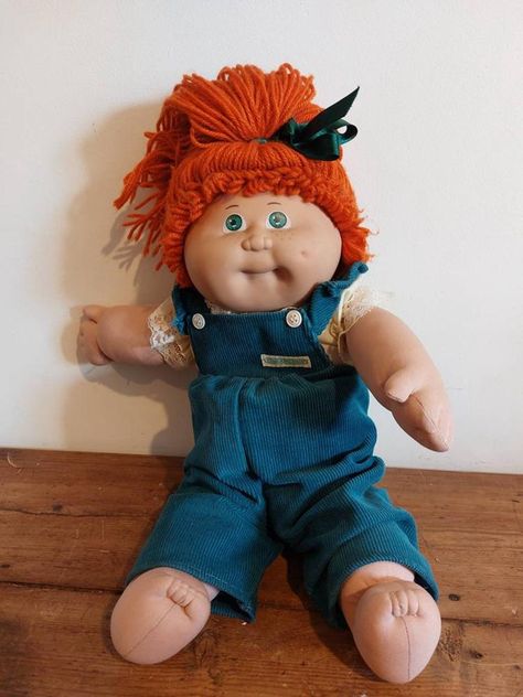 20 Rarest And Most Valuable Cabbage Patch Dolls: Value And Price Guide Cabbage Patch Doll Costume, Cabbage Patch Doll Clothes Patterns Free, Cabbage Dolls, Dolls From The 80s, Cabbage Patch Doll Brown Hair, Vintage Rag Doll, Vintage Toys For Sale, Cabbage Patch Dolls 1980s, Original Cabbage Patch Dolls