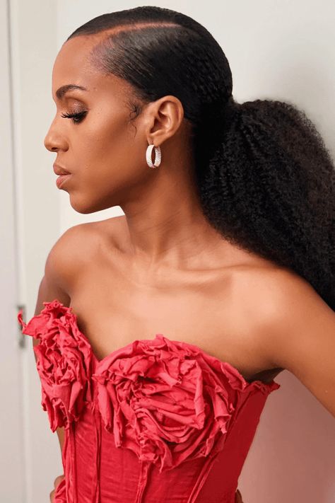 gala hairstyles, glamorous hairstyles, formal hairstyles Hairstyles For Formal Occasions, High Flipped Ponytail, Black Girls Hairstyles Formal, Black Women Gala Hairstyles, Black Women Formal Hairstyles, Black Hairstyles Wedding, Polished Hairstyles, Low Ponytail Natural Hair, Formal Low Ponytail