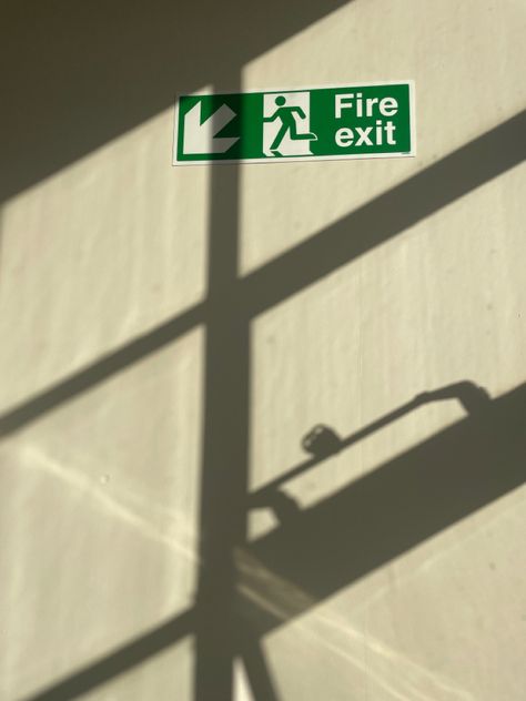 Fire exit, Photo, Photography, Window, Shadows Fire Exit, Nervous Breakdown, The Exit, Road Signs, Reading Journal, Dark Wallpaper, A Fire, Aesthetic Photo, Ronaldo