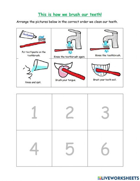 Teeth Worksheets For Kids, Teeth Cleaning Activities For Kids, Teeth Brushing Activities, Teeth Activities For Preschool, Teeth Worksheet, Brushing Teeth Activities, Teeth Cleaning Routine, Whiten Teeth Naturally, Teeth Whiting At Home