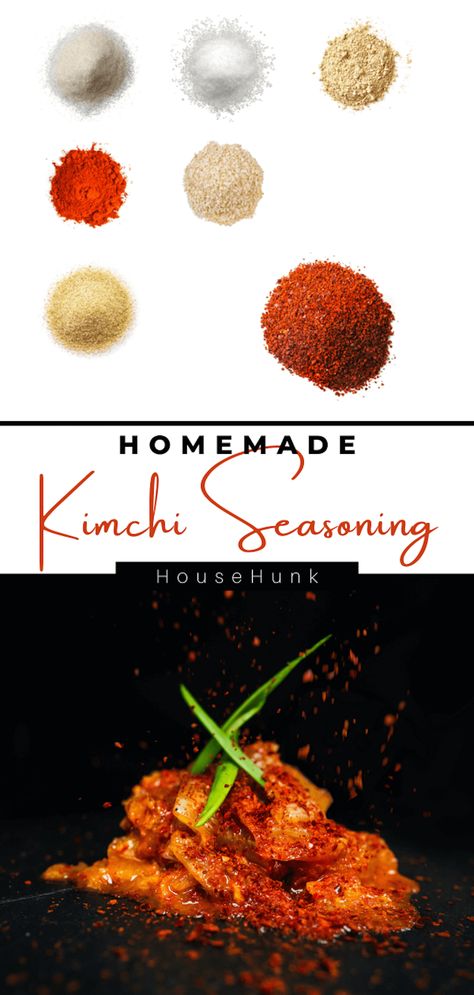 Take your kimchi to the next level with this easy homemade dry seasoning blend. Customize the flavors and create delicious, tangy kimchi at home. Perfect for fermented food enthusiasts! Kimchi Spice Blend, Kimchi Seasoning Recipe, Korean Spice Blend, Homemade Kimchi, Bbq Rub Recipe, Salad Cake, Homemade Spice Mix, Dry Mixes, Seasoning Blends