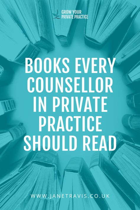 Books every counsellor in private practice should read Counseling Books Therapy, Books For Therapists To Read, Bibliotherapy Counseling, Counseling Techniques Therapy Ideas, Lpc Counseling, Small Therapy Office Ideas, Therapist Office Decor Private Practice, Private Practice Counseling, Private Practice Therapy