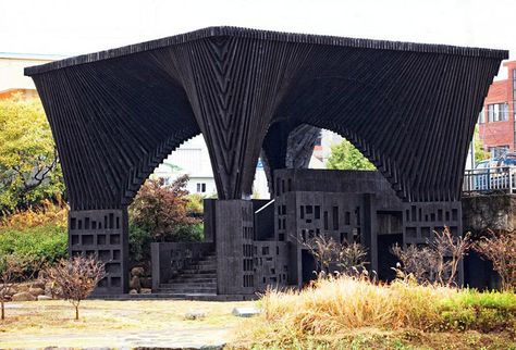 david-adjaye-gwangju-pavilion-designboom2 London South Bank University, David Adjaye, Wood Architecture, Falls Church, Gwangju, Reading Room, Public Space, Brooklyn Bridge, South Korea