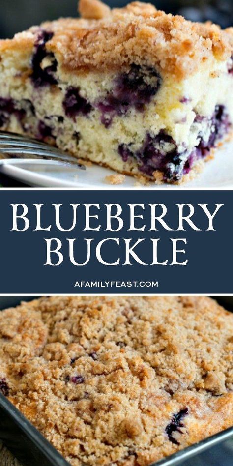 Blueberry Buckle Cake, Buckle Cake, Buckle Recipe, Blueberry Buckle Recipe, Cake Blueberry, Blueberry Buckle, Dessert Oreo, Blueberry Coffee Cake, Blueberry Coffee