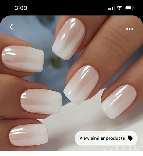 Ambre Nails, Ombre Chrome Nails, White Chrome Nails, Unghie Sfumate, Latest Nail Trends, Chrome Nail, Nagel Tips, White Chrome, White Nail Designs