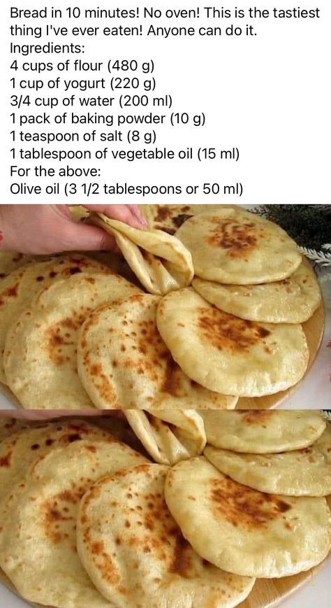 Flat Breads, Homemade Bread Recipes Easy, Food Recepie, Bread Recipes Homemade, Flatbread, Interesting Food Recipes, Homemade Bread, Diy Food, Diy Food Recipes