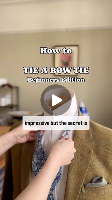 Bow Tie Tutorial Men's, Tying A Bowtie, How To Tie Bow Tie Men, Accessories For Suits For Men, Self Tie Bow Ties, How To Tie And Tie, Tie A Bow Tie How To, How To Make Bow Ties For Men, Tying A Bow Tie